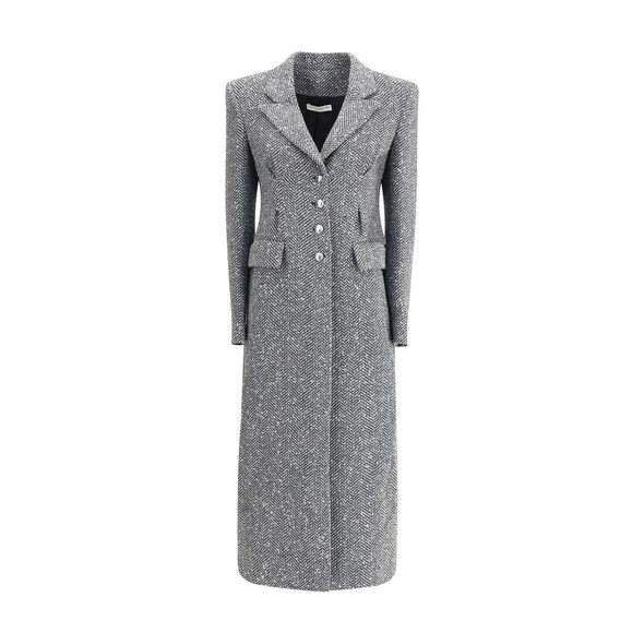 Alessandra Rich Tweed long Coat ALFABX41581665BB Alessandra Rich Tweed long Coat ALFABX41581665BB