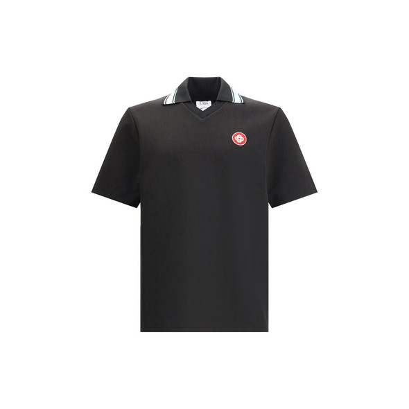 Casablanca Polo Shirt with logo patch Casablanca Polo Shirt with logo patch