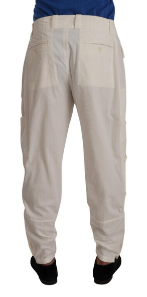Off White Cotton Corduroy Cargo Pants Off White Cotton Corduroy Cargo Pants