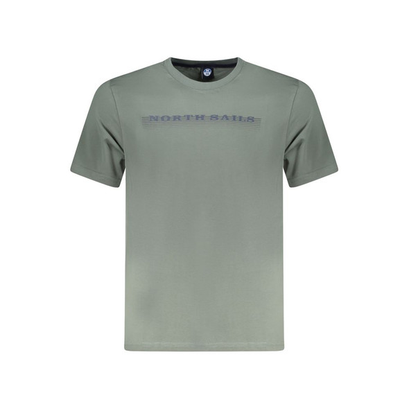 North Sails Green Cotton Men T-Shirt NO-35024 North Sails Green Cotton Men T-Shirt NO-35024