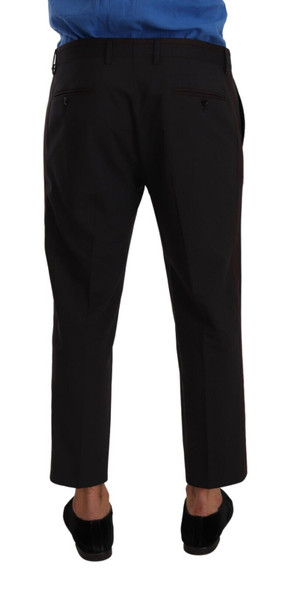 Dolce & Gabbana Gray Bordeaux Wool Trouser Dress Pants Dolce & Gabbana Gray Bordeaux Wool Trouser Dress Pants