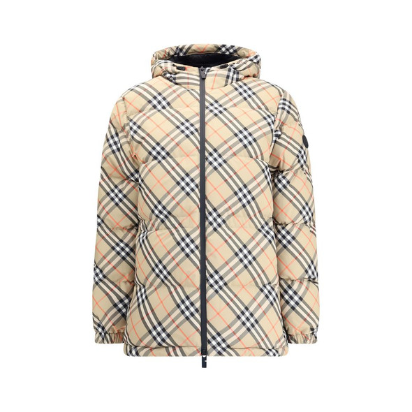 Burberry Hooded Check Down Jacket Burberry Hooded Check Down Jacket