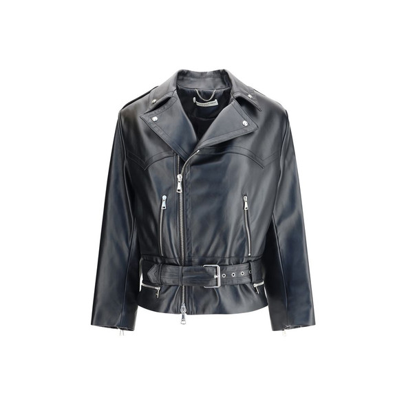 Alessandra Rich Leather Biker Jacket Alessandra Rich Leather Biker Jacket