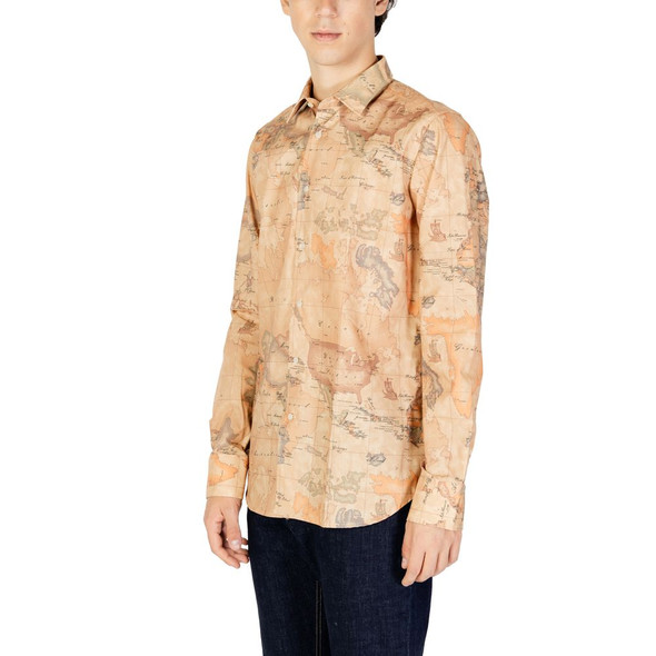 Alviero Martini Prima Classe Beige Polyester Shirt Alviero Martini Prima Classe Beige Polyester Shirt