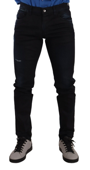 Blue Cotton Stretch Skinny Denim Trouser Jeans Blue Cotton Stretch Skinny Denim Trouser Jeans