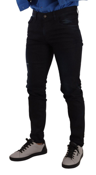 Blue Cotton Stretch Skinny Denim Trouser Jeans Blue Cotton Stretch Skinny Denim Trouser Jeans