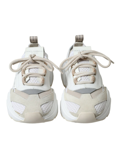 Beige White Daymaster Low Top Leather Sneakers Shoes Beige White Daymaster Low Top Leather Sneakers Shoes