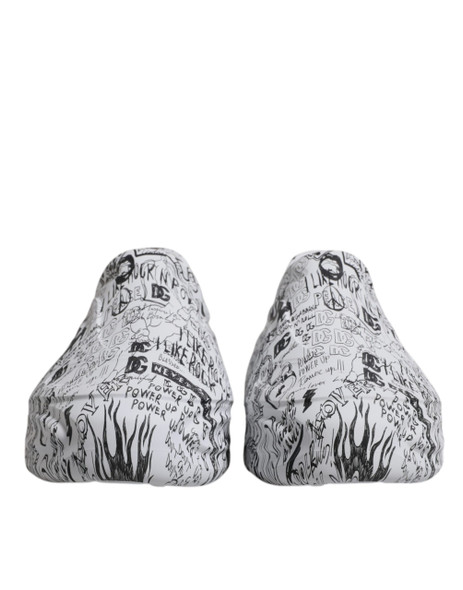 White Black Graffiti Daymaster Sneakers Shoes MV6792 White Black Graffiti Daymaster Sneakers Shoes MV6792