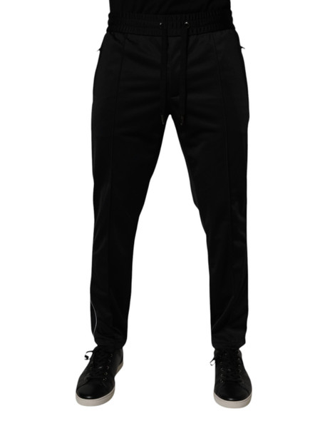 Dolce & Gabbana Black Polyester Men Jogger Sweatpants Pants PAN76000 Dolce & Gabbana Black Polyester Men Jogger Sweatpants Pants PAN76000