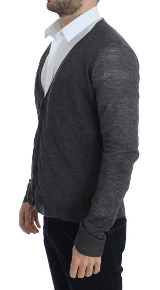 Gray Wool Button Cardigan Sweater Gray Wool Button Cardigan Sweater