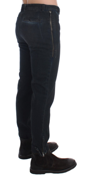 Blue Cotton Slim Pants Denim Jeans Blue Cotton Slim Pants Denim Jeans