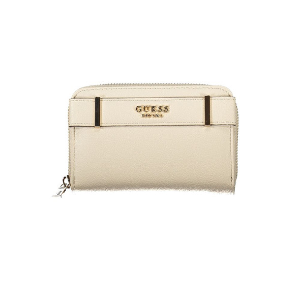 Guess Jeans Beige Polyethylene Wallet GU-34840 Guess Jeans Beige Polyethylene Wallet GU-34840