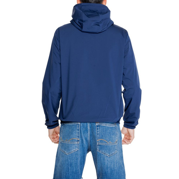 Replay Blue Polyamide Jackets & Coat Replay Blue Polyamide Jackets & Coat