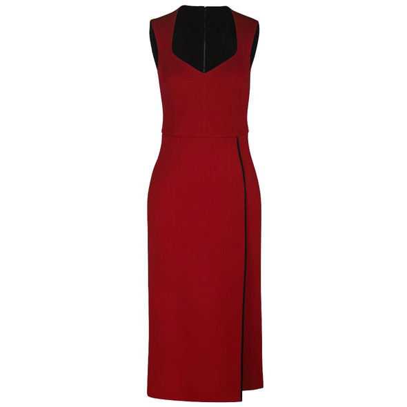 Red Viscose Dress DO-15965 Red Viscose Dress DO-15965