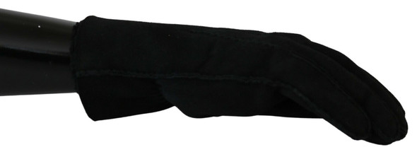 Black Leather Motorcycle Biker Mitten Gloves Black Leather Motorcycle Biker Mitten Gloves