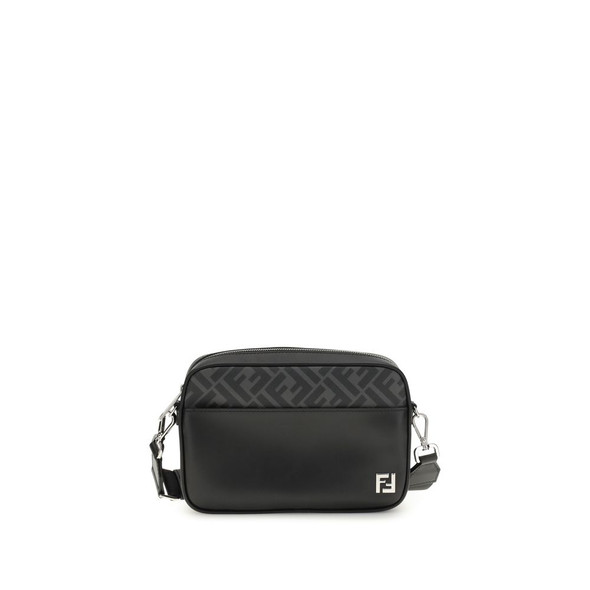 FF leather and canvas Shoulder Bag FF leather and canvas Shoulder Bag