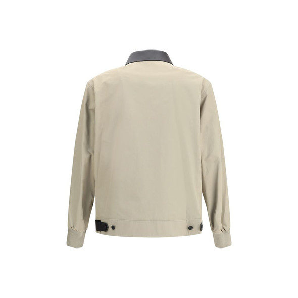 Givenchy Cotton Harrington Jacket with leather details Givenchy Cotton Harrington Jacket with leather details