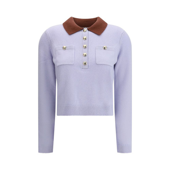 Self-Portrait Contrast collar Sweater Self-Portrait Contrast collar Sweater