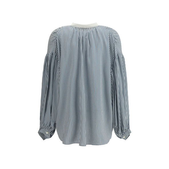 Kristina Ti Striped Shirt with wide sleeves KRKCA0614TI0288VE6BB Kristina Ti Striped Shirt with wide sleeves KRKCA0614TI0288VE6BB