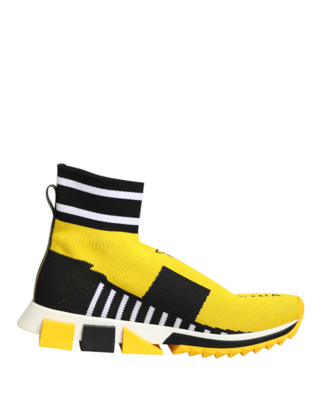 Dolce & Gabbana Yellow Black Sorrento Socks Sneakers Shoes Dolce & Gabbana Yellow Black Sorrento Socks Sneakers Shoes