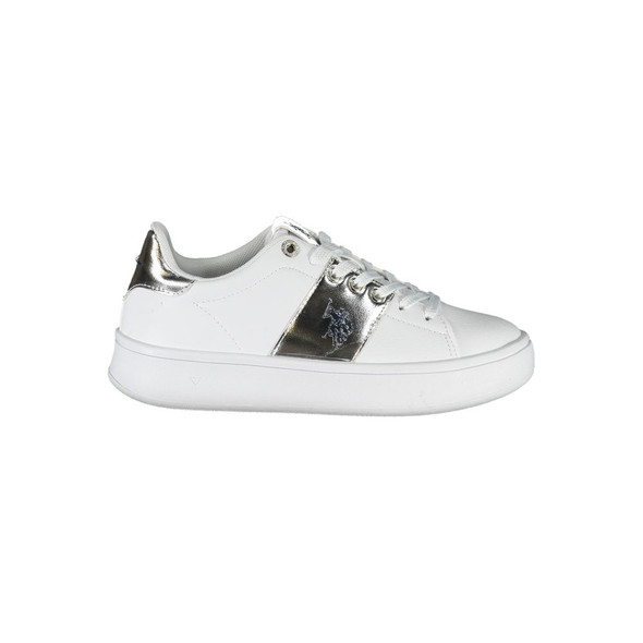 U.S. POLO ASSN. White Polyester Sneaker US-23766 U.S. POLO ASSN. White Polyester Sneaker US-23766