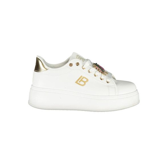 White Synthetic Women Sneaker White Synthetic Women Sneaker