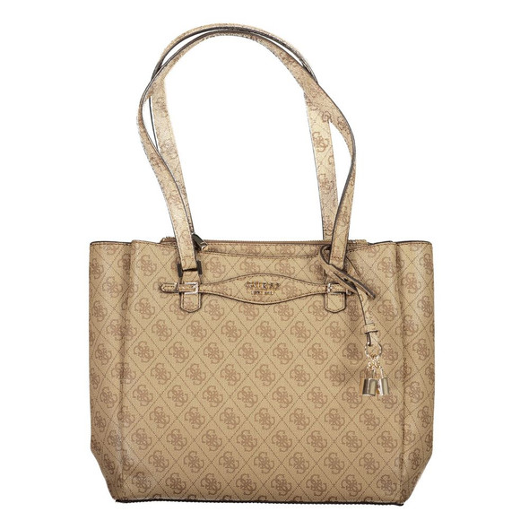 Guess Jeans Beige Polyethylene Women Handbag GU-39585 Guess Jeans Beige Polyethylene Women Handbag GU-39585