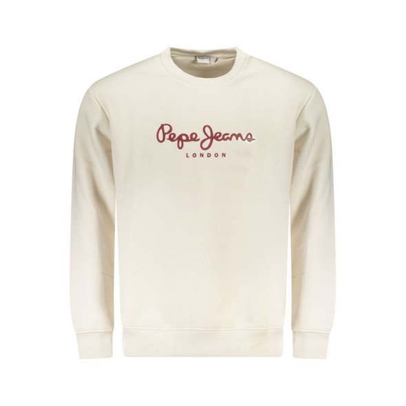 Pepe Jeans White Cotton Men Sweater PE-39600 Pepe Jeans White Cotton Men Sweater PE-39600