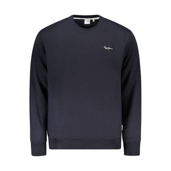 Pepe Jeans Blue Cotton Men Sweater PE-39601 Pepe Jeans Blue Cotton Men Sweater PE-39601