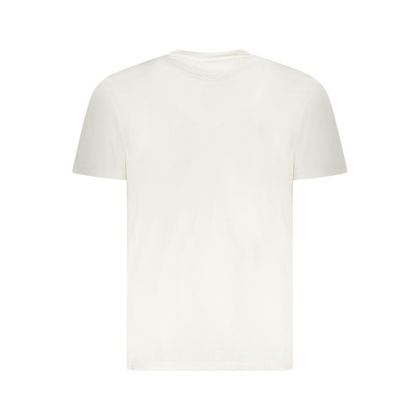 Tommy Hilfiger White Cotton Men T-Shirt TO-39474 Tommy Hilfiger White Cotton Men T-Shirt TO-39474