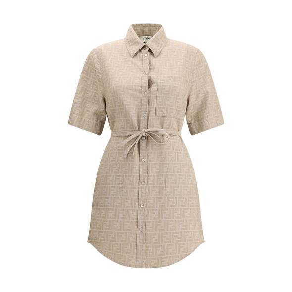 Fendi Chambray Dress FEFLD562ASMFF1SAZBB Fendi Chambray Dress FEFLD562ASMFF1SAZBB