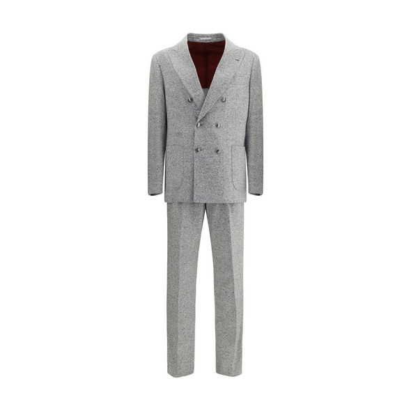 Brunello Cucinelli Wool and cashmere buttoned grisaille Suit Brunello Cucinelli Wool and cashmere buttoned grisaille Suit
