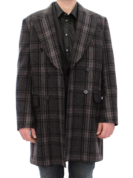 Gray Double Breasted Coat Jacket Gray Double Breasted Coat Jacket
