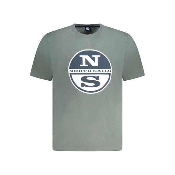 North Sails Green Cotton Men T-Shirt NO-33997 North Sails Green Cotton Men T-Shirt NO-33997