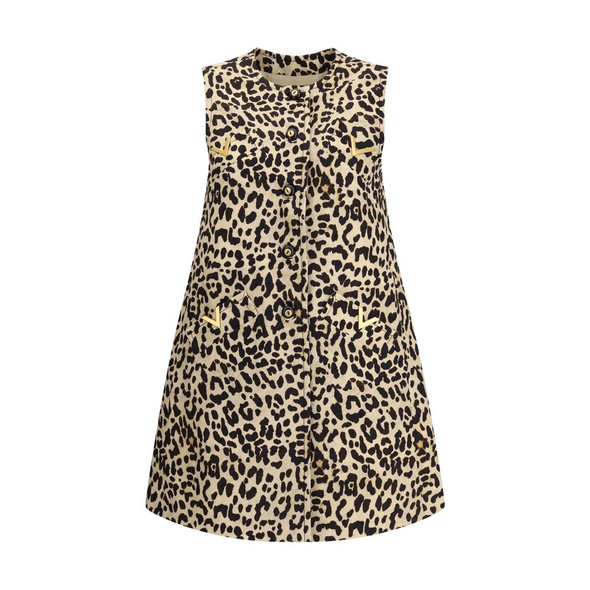 Valentino Leopard-print long Vest Valentino Leopard-print long Vest