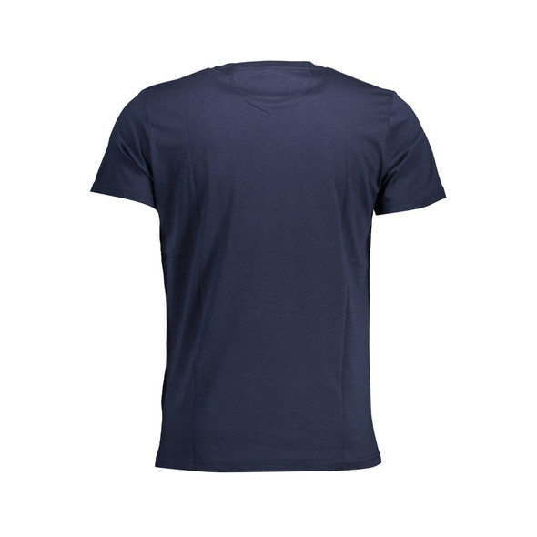 Chic Crew Neck Cotton Tee in Blue Chic Crew Neck Cotton Tee in Blue