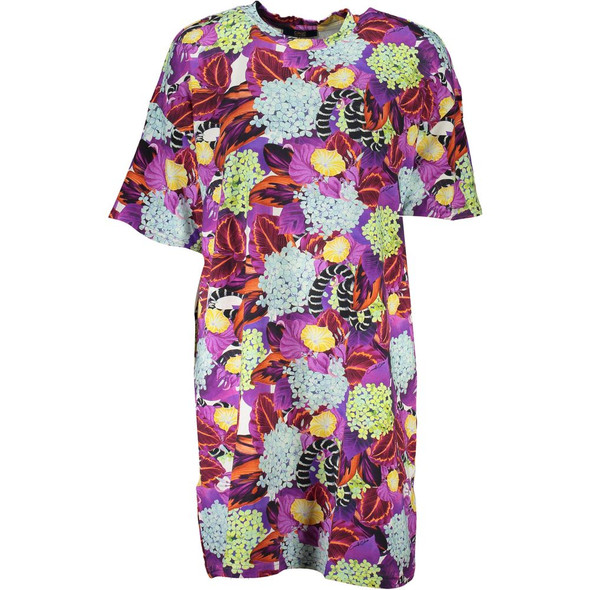 Purple Cotton Dress CA-26823 Purple Cotton Dress CA-26823