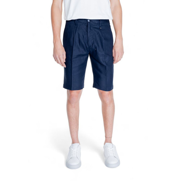 Blue Linen Bermuda Blue Linen Bermuda