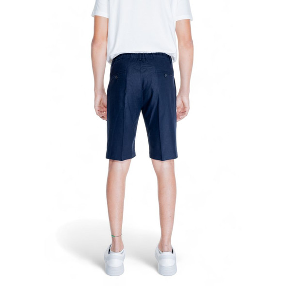Blue Linen Bermuda Blue Linen Bermuda