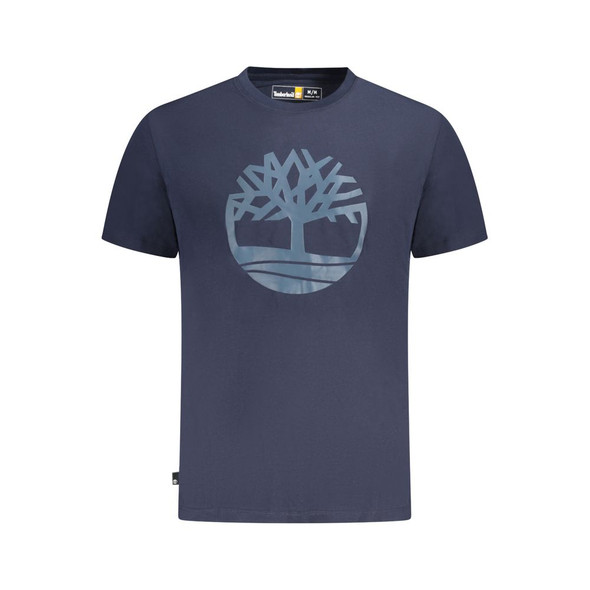 Timberland Blue Cotton T-Shirt TI-35762 Timberland Blue Cotton T-Shirt TI-35762