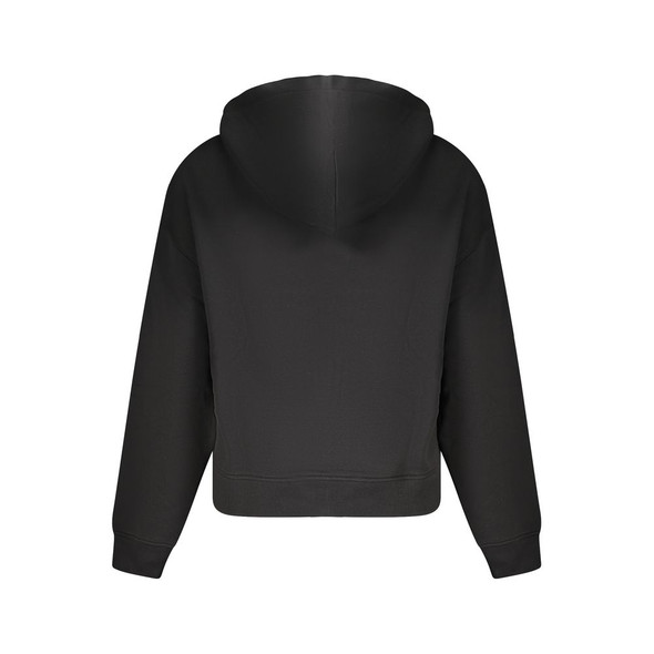 Tommy Hilfiger Black Cotton Women Hoodie Tommy Hilfiger Black Cotton Women Hoodie