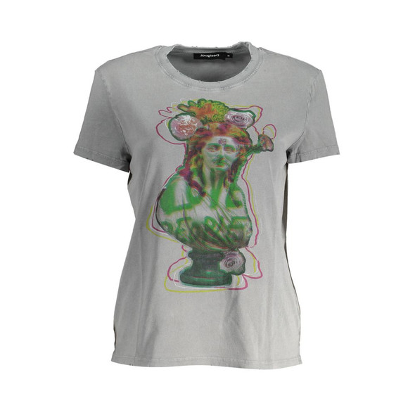 Desigual Brown Cotton Women Top Desigual Brown Cotton Women Top