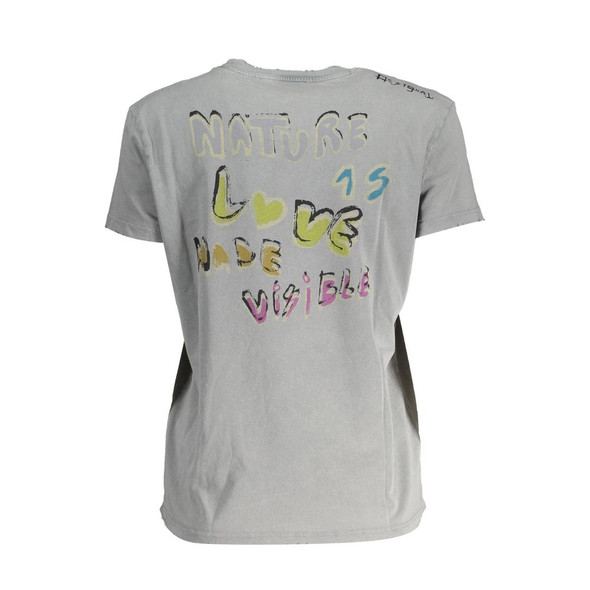 Desigual Brown Cotton Women Top Desigual Brown Cotton Women Top