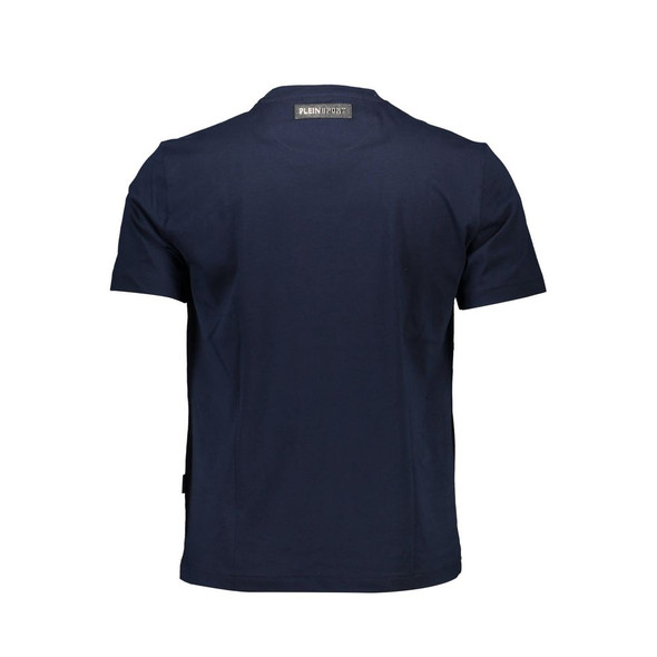 Plein Sport Blue Cotton Men T-Shirt PL-37493 Plein Sport Blue Cotton Men T-Shirt PL-37493