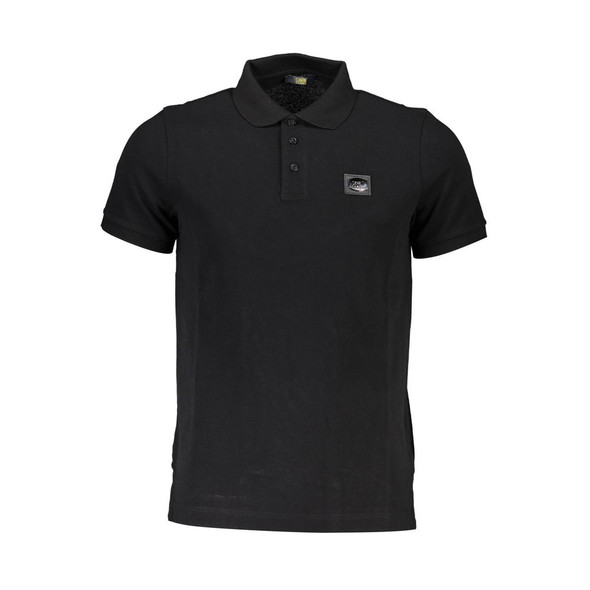 Black Cotton Men Polo Shirt CA-37874 Black Cotton Men Polo Shirt CA-37874
