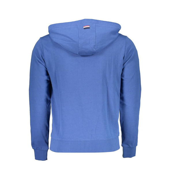 U.S. POLO ASSN. Blue Cotton Men Sweater Hoodie U.S. POLO ASSN. Blue Cotton Men Sweater Hoodie