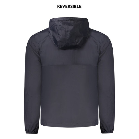 K-WAY Blue Recycled Nylon Men Jacket K-WAY Blue Recycled Nylon Men Jacket