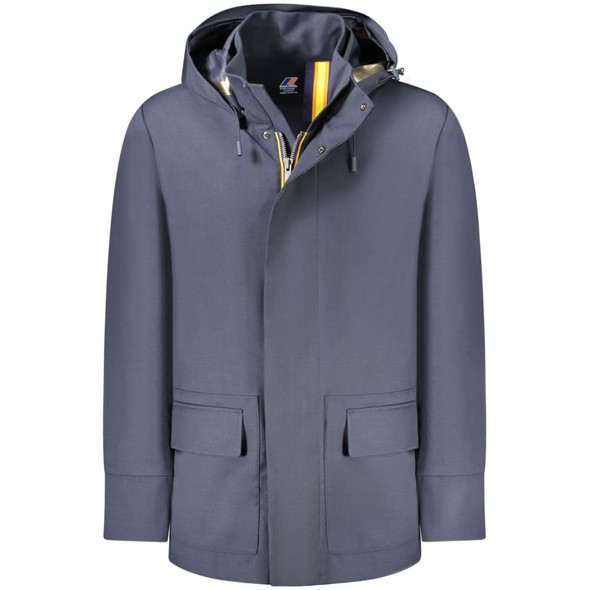 K-WAY Blue Wool Jacket K-WAY Blue Wool Jacket
