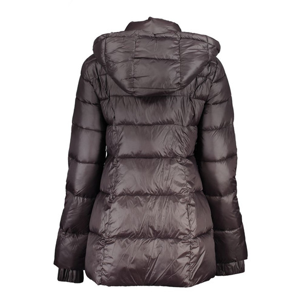 Patrizia Pepe Black Polyamide Jackets & Coat Patrizia Pepe Black Polyamide Jackets & Coat