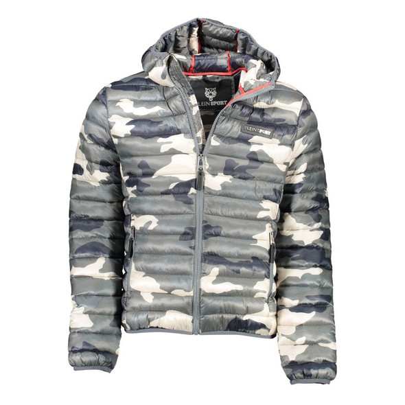 Plein Sport Green Polyester Jacket Plein Sport Green Polyester Jacket